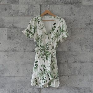 Abercrombie & Fitch - Angel Sleeve Wrap Mini Dress - Size S